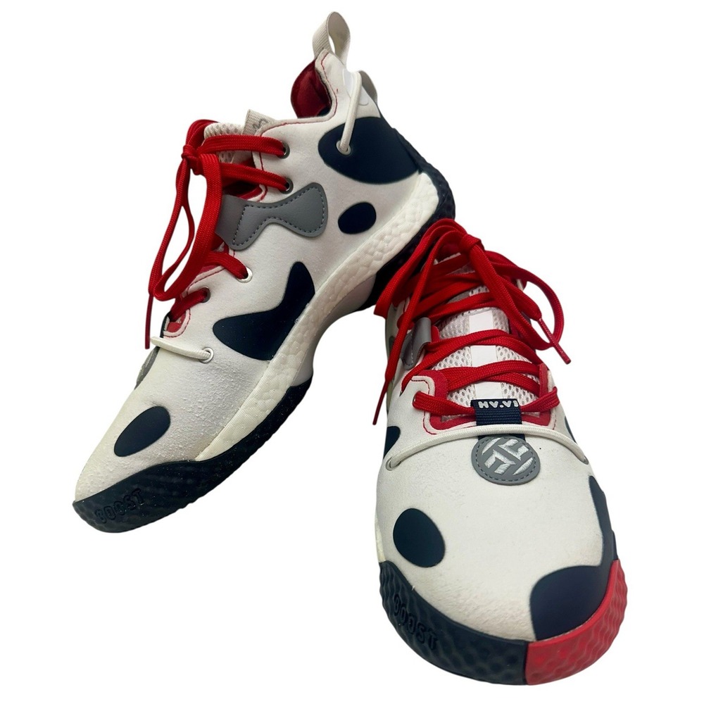 Adidas Harden Vol. 6 White‎ Vivid Red Legend Ink Size 7.5